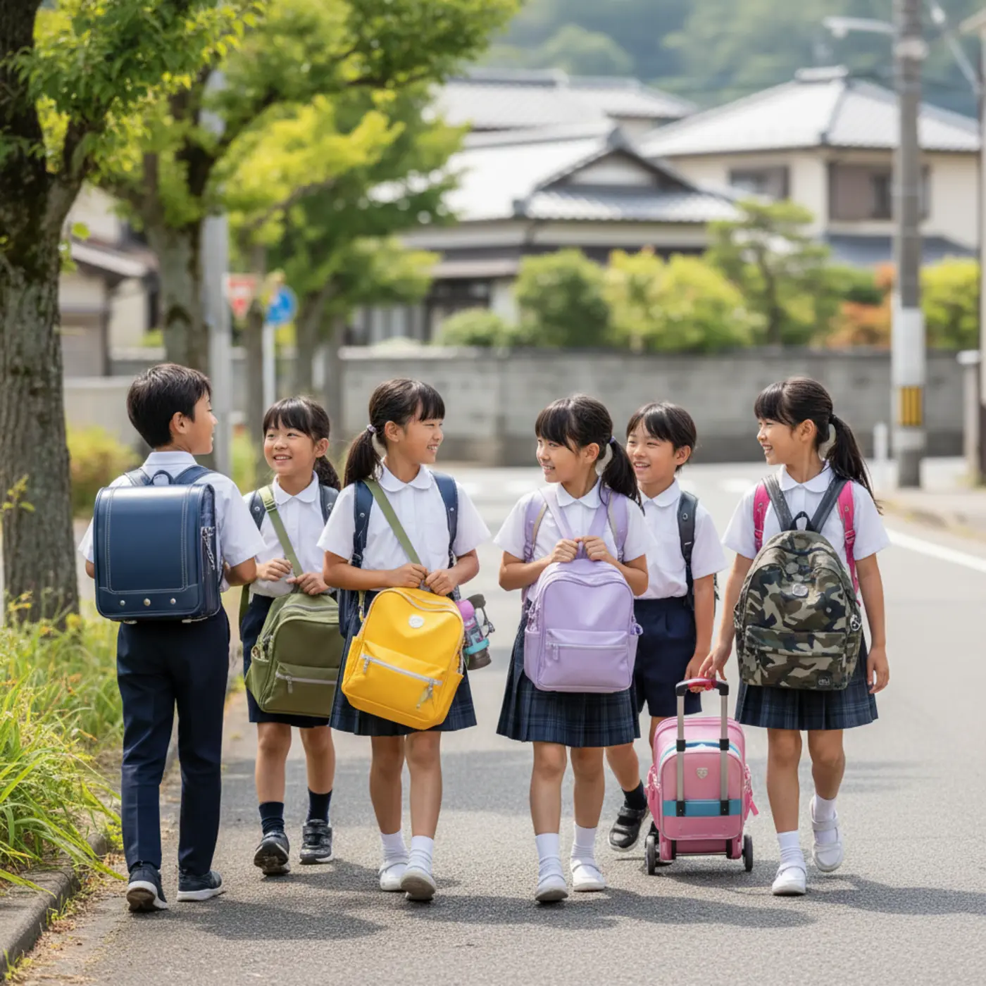 ランドセルやリュックなど、様々な種類のカバンを背負って登校する小学生たち。みんなと違うカバンを使うことが、いじめに繋がるのではないかと心配するかもしれませんが、その可能性は極めて低いです。