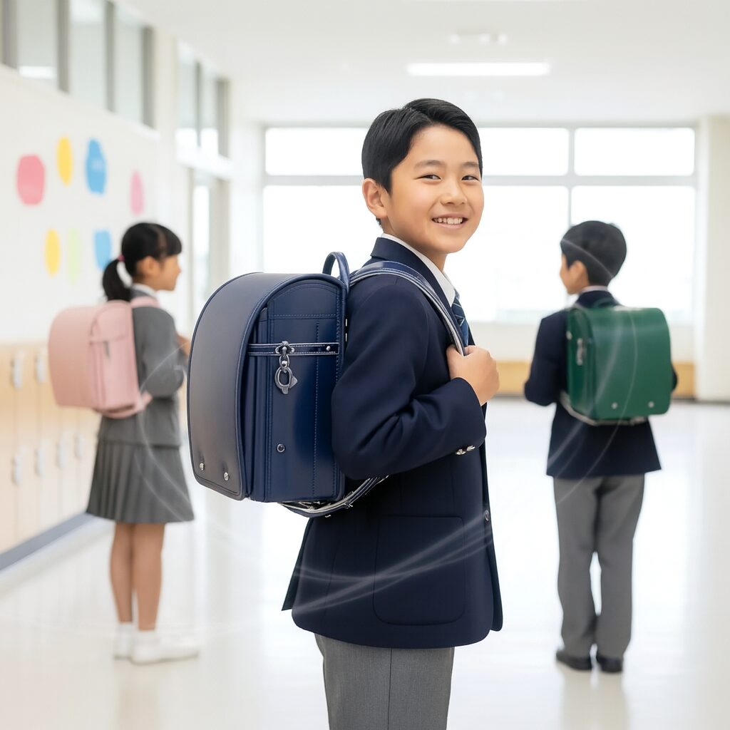 2026-2027年度版、一番軽いランドセルのランキングを紹介する画像。軽量なランドセルの重さの目安や、軽く感じるメーカー、背負いやすいモデルの選び方のポイントを解説しています。