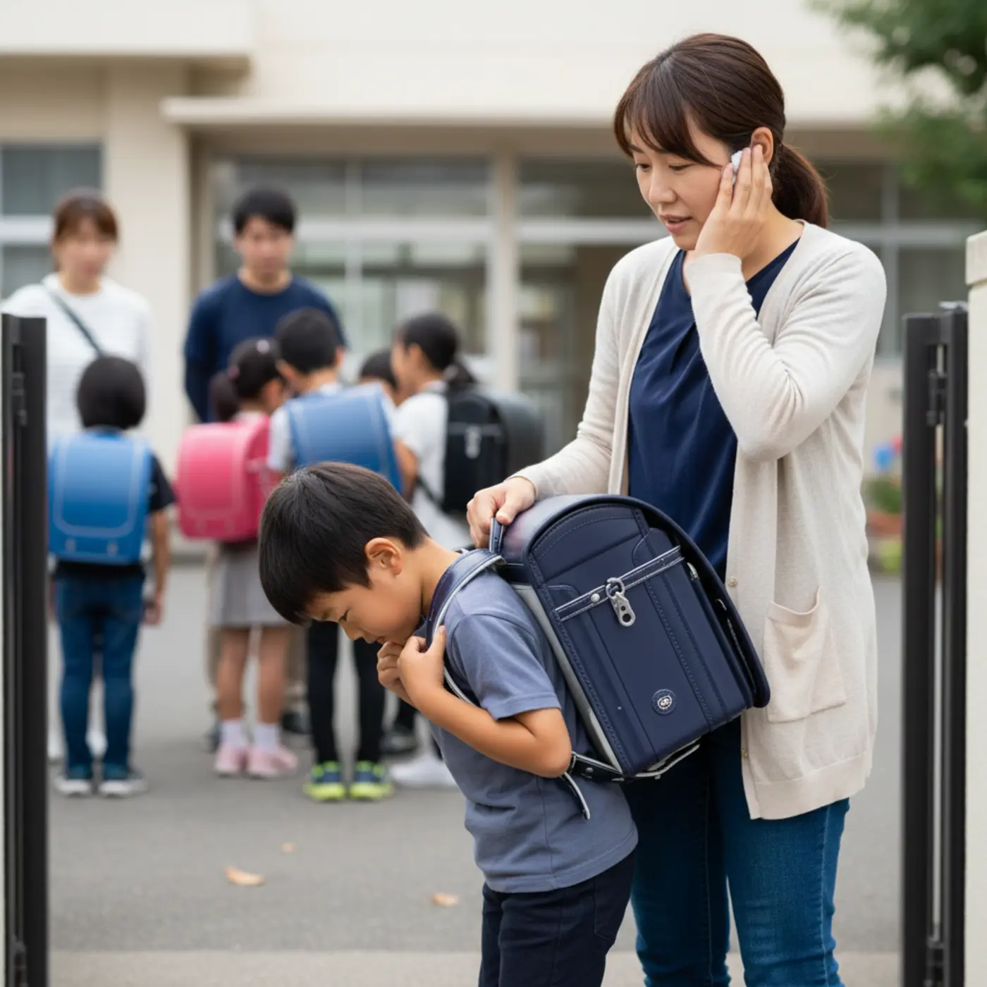 日本の小学校文化の象徴であるランドセル。重さや価格が問題視される一方で、なぜ廃止されないのか。保護者の心情や学校の事情など、その理由を詳しく解説するイメージ。