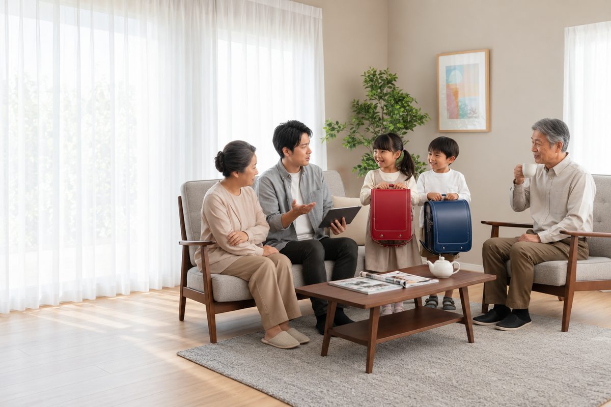 ランドセルは誰が買う?両家の祖父母と揉めない決め方と断り方の文例のイメージ