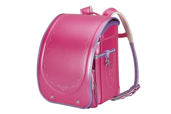 ふわりぃ プリンセスコレクション パールピンクの白系ランドセル